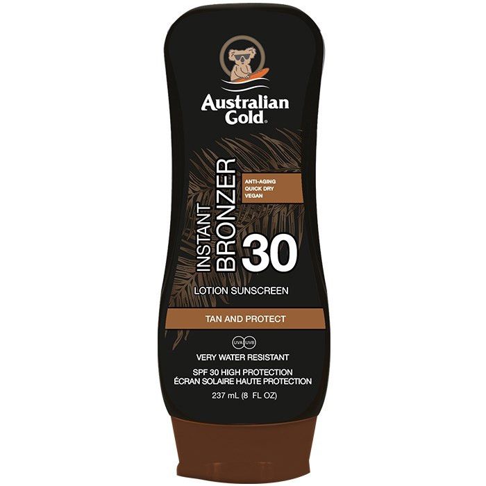 Australian Gold Opalovací mléko s okamžitým bronzerem Spf 30 237 ml