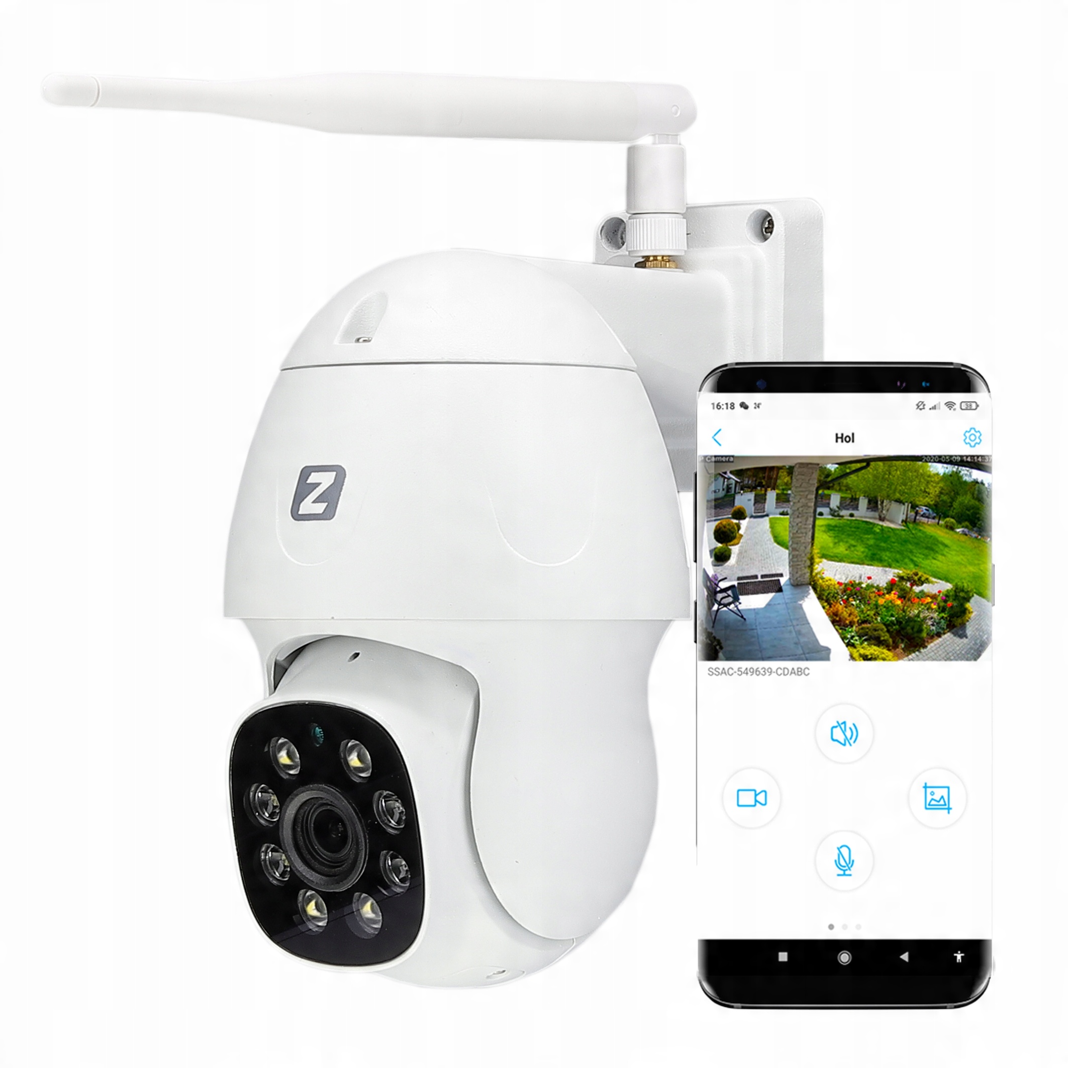 

Zewnętrzna Kamera Obrotowa Ip 4MPx WiFi Zoom X3