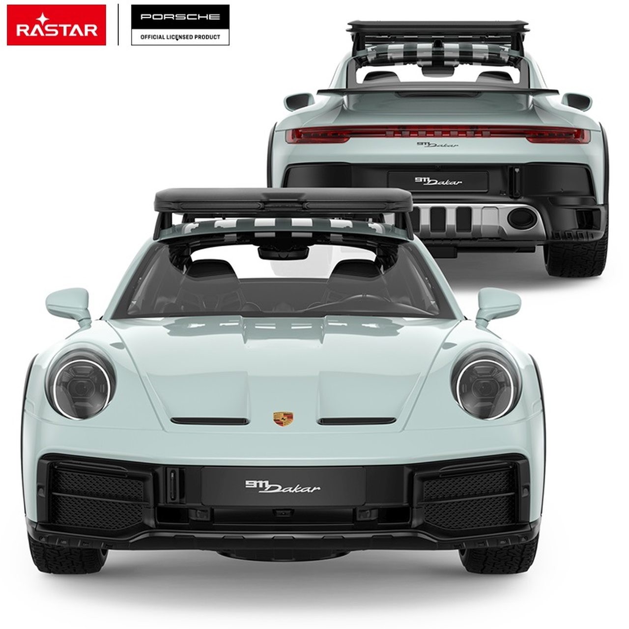 Autko R/ C 1:14 Porsche 911 Dakar Miętowy Rastar Rastar