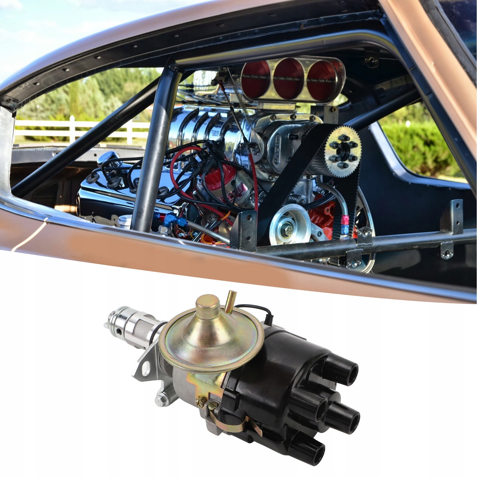 ROZDZIELACZ PUNKTOWY 45D4 Z KOŁPAKIEM I ROZDZIELACZEM ZAPŁONU Stan opakowania oryginalne