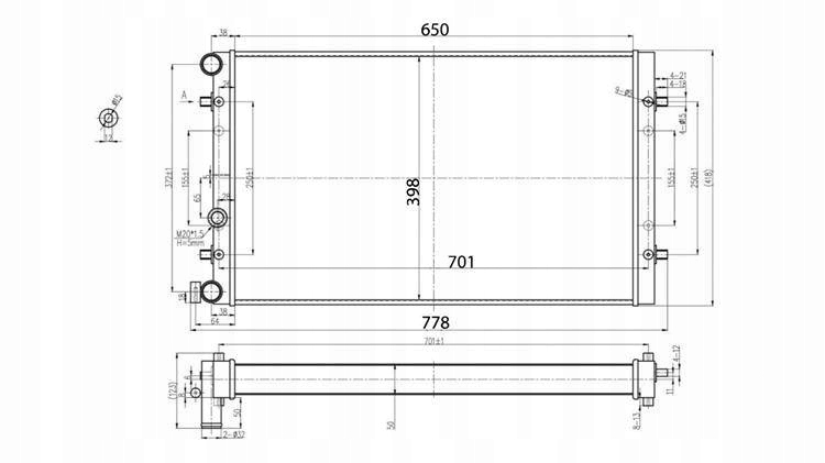 SPORTOWA CHŁODNICA WODY TURBOWORKS AUDI TT 1999 Producent części Turboworks