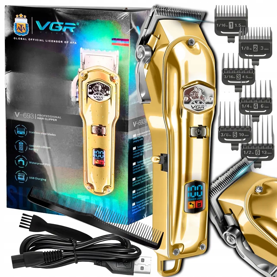 Levně Strojek na stříhání psa, kočky a zvířat, profesionální ocelový set