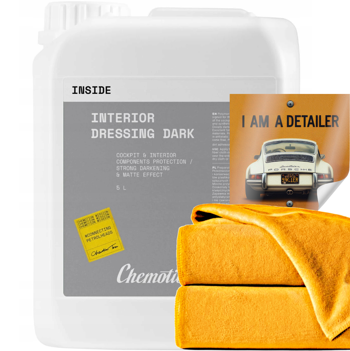 Chemotion Interior Dressing Dark 5L Pre Plastové Kokpity Interiérov Zatemňuje
