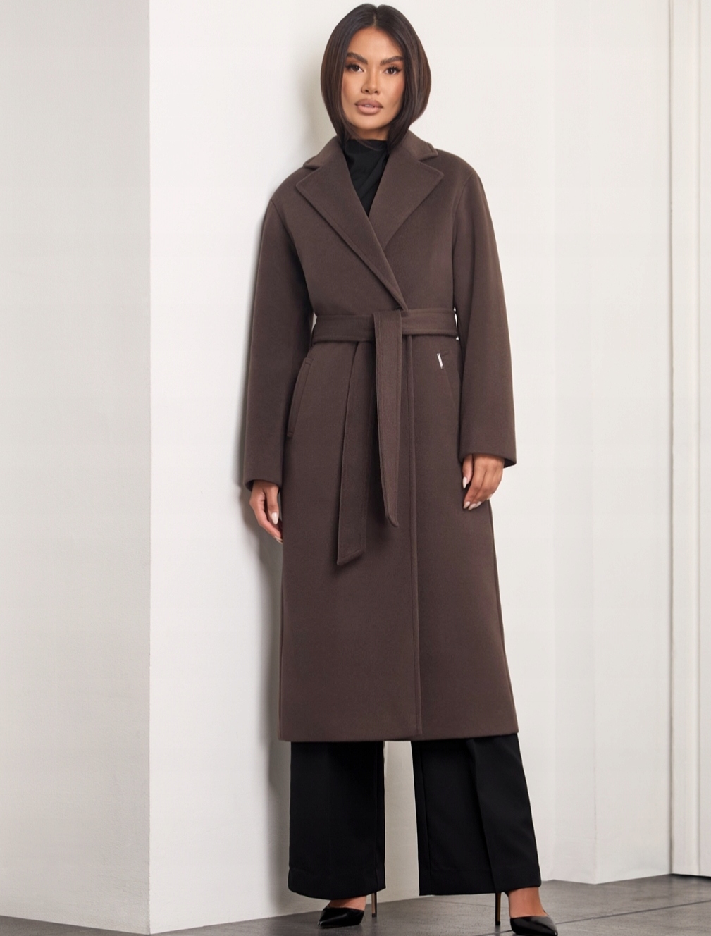 Zartex dámský kabát podzim zima alpaka Dakota čokoláda AW25 vel. L