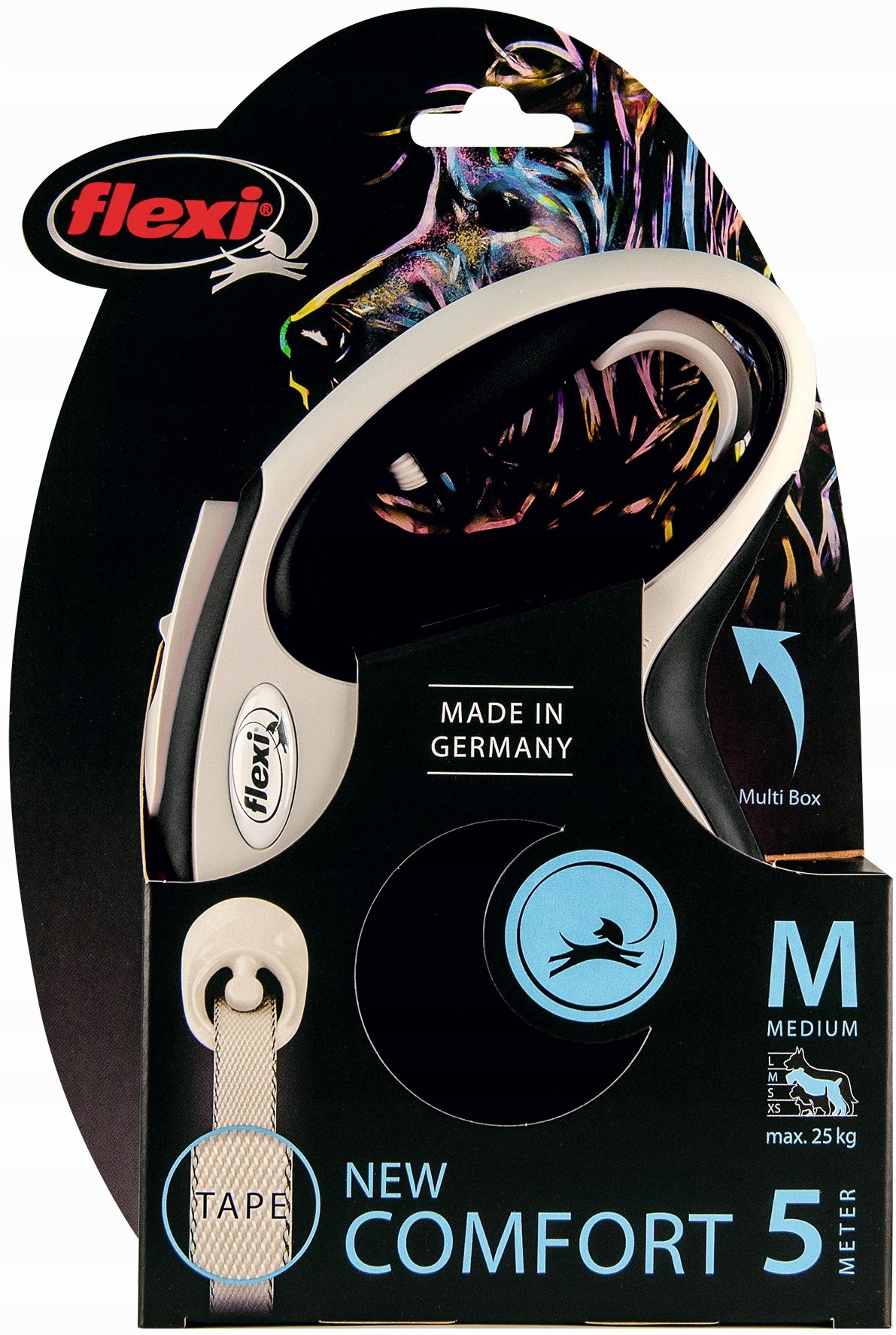 FLEXI Smycz Automatyczna New Comfort Czarna S 5m — miniatura 8