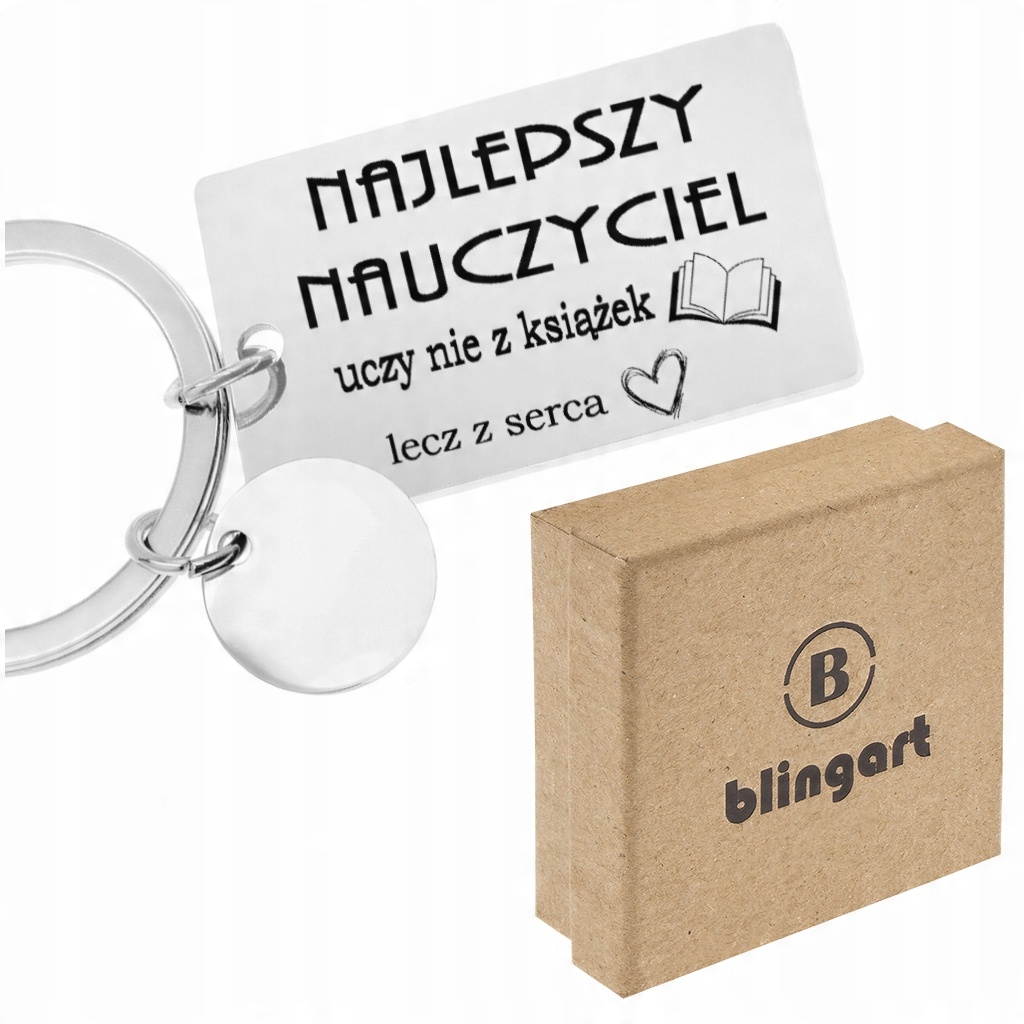 

Brelok do kluczy Z Grawerem zawieszka Prezent stal