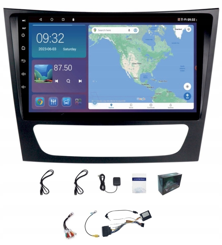 Gps Navigace Mercedes W211 2002-10 Wifi Carplay Usb 4GB 64GB