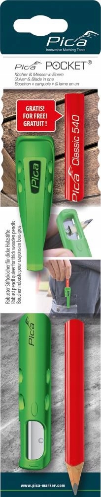 

Zestaw Ołówek z Uchwytem Pica Pocket Stolarski