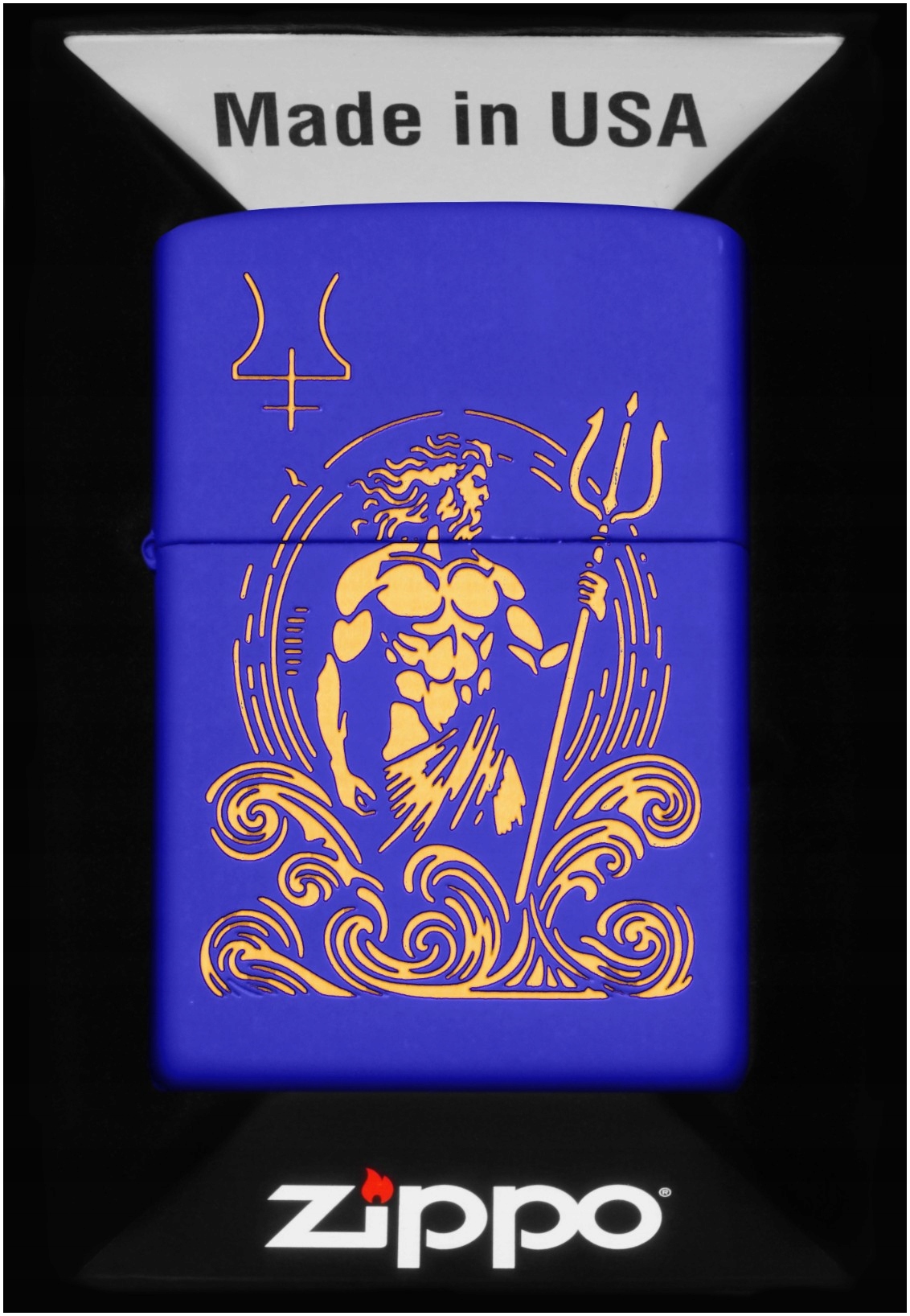 Zapalovač Zippo God Neptune 60007354 Větruodolný benzínový