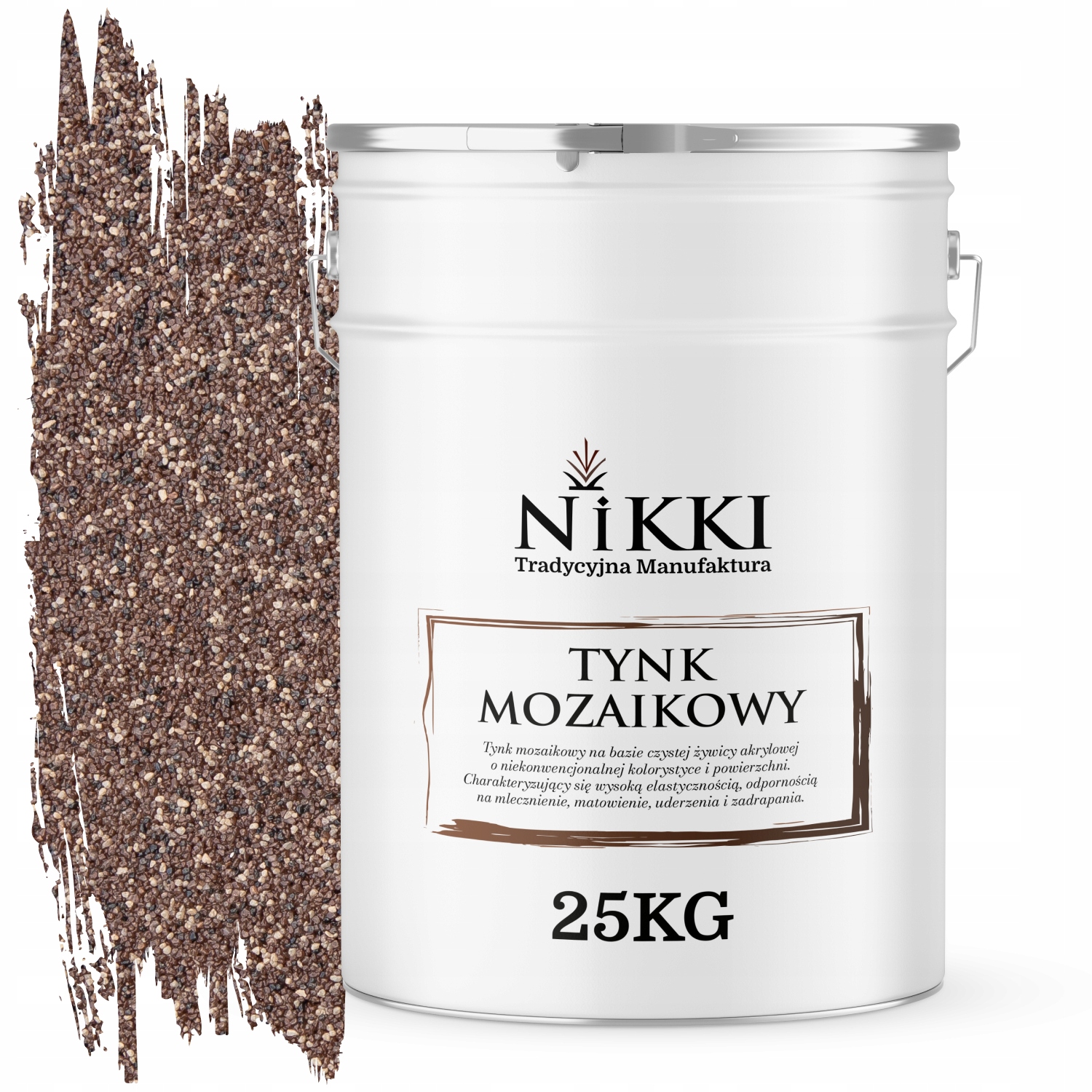 Mozaiková Omietka Živicová 25 Kg Vnútorná Vonkajšia Farba Hnedá Tmavá M71