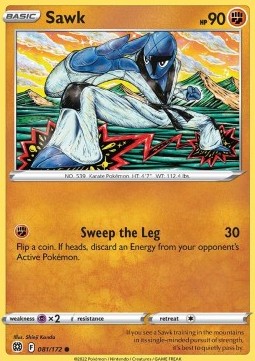 Karta Pokemon Sawk (brs 081)