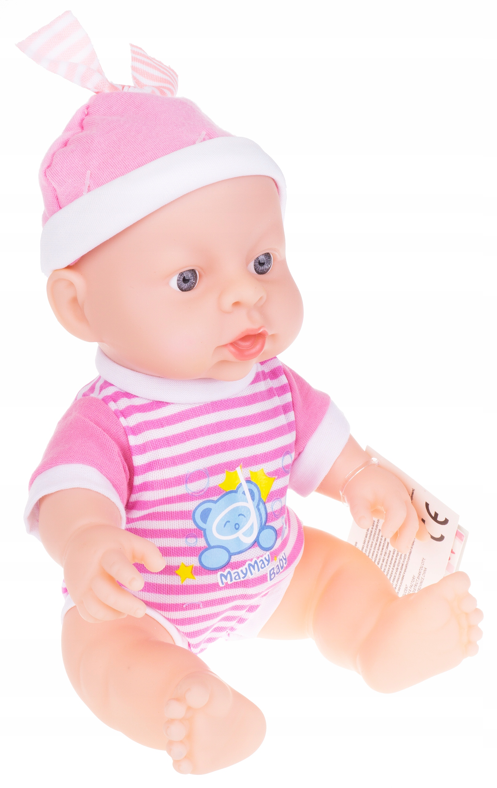 

Lalka Bobas Dziewczynka Mówi 23,5 CM Niemowlak Róż