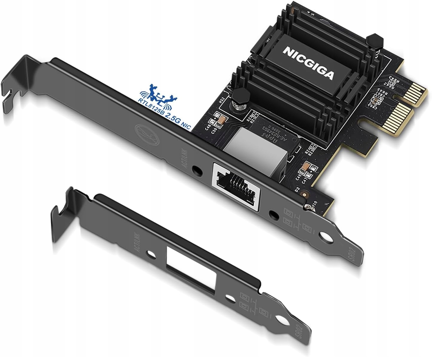 Karta Sieciowa Nicgiga NIC-2.5G PCIe 2.5G RJ45 RTL8125B