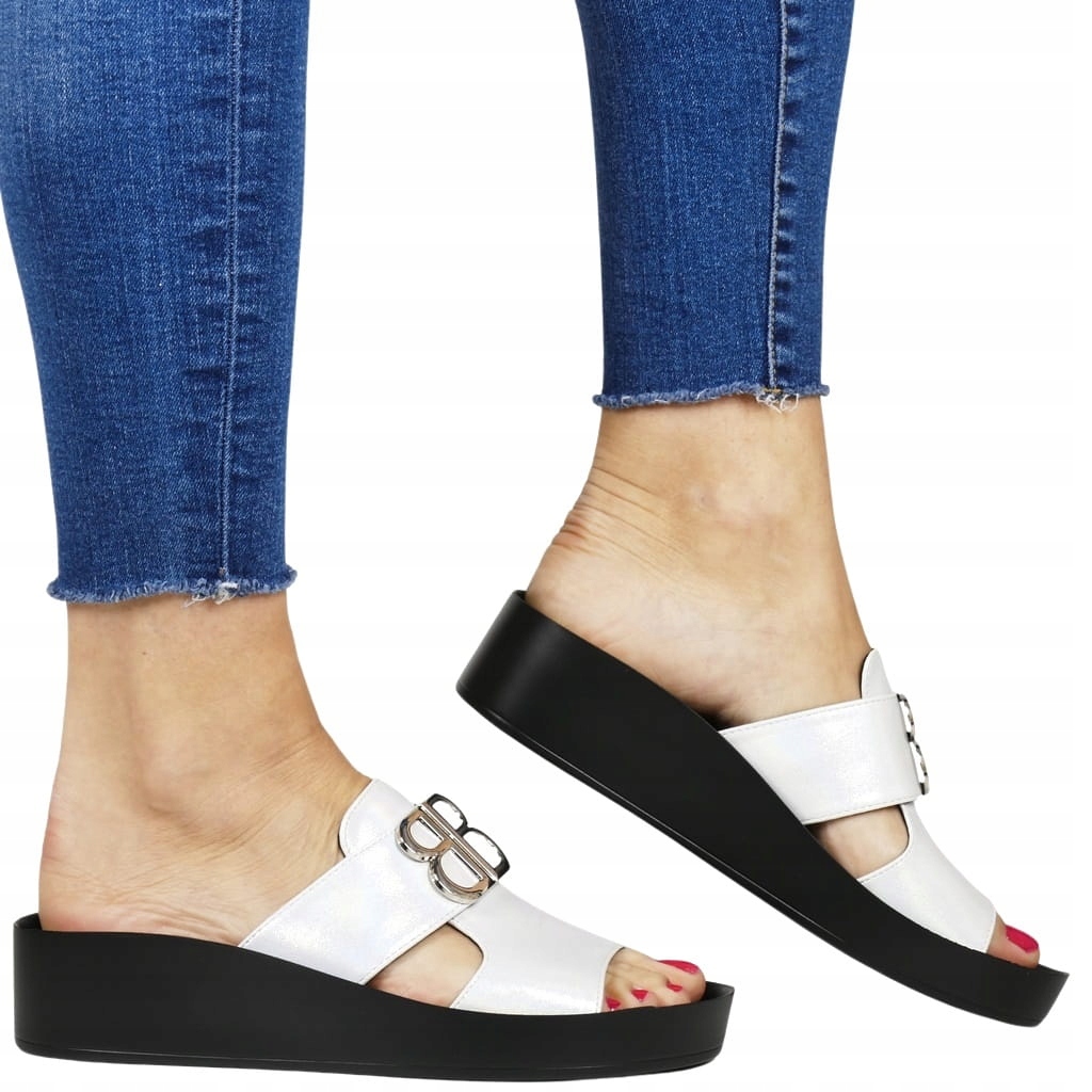 Nazouváky Na Platformě, Stříbrné, S Ozdobou, Elegantní A Pohodlné, Bb New