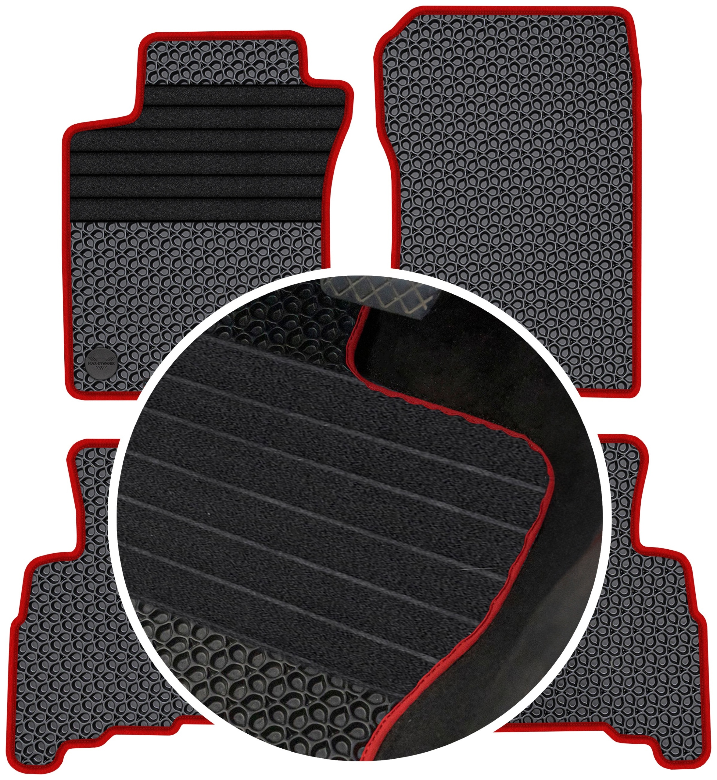 Land Cruiser J150 Long 09-17 Gumové rohože Eva Eternity Posilnenie XXL