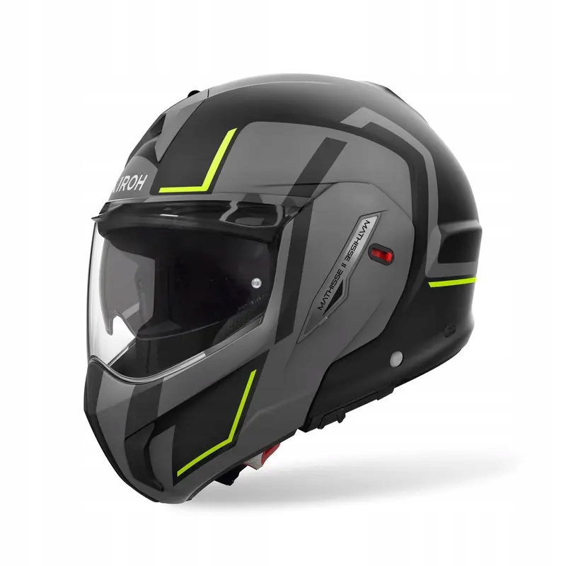 Výklopná prilba na motorku Airoh Mathisse II Genius Yellow Matt L