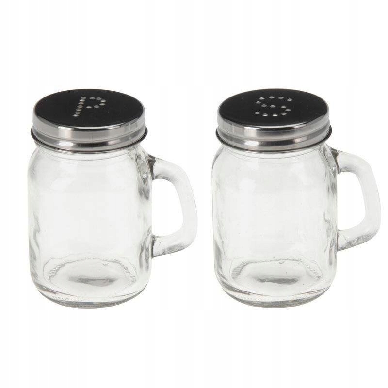 

Solniczka Pieprzniczka Słoik Na Sól Pieprz Zestaw