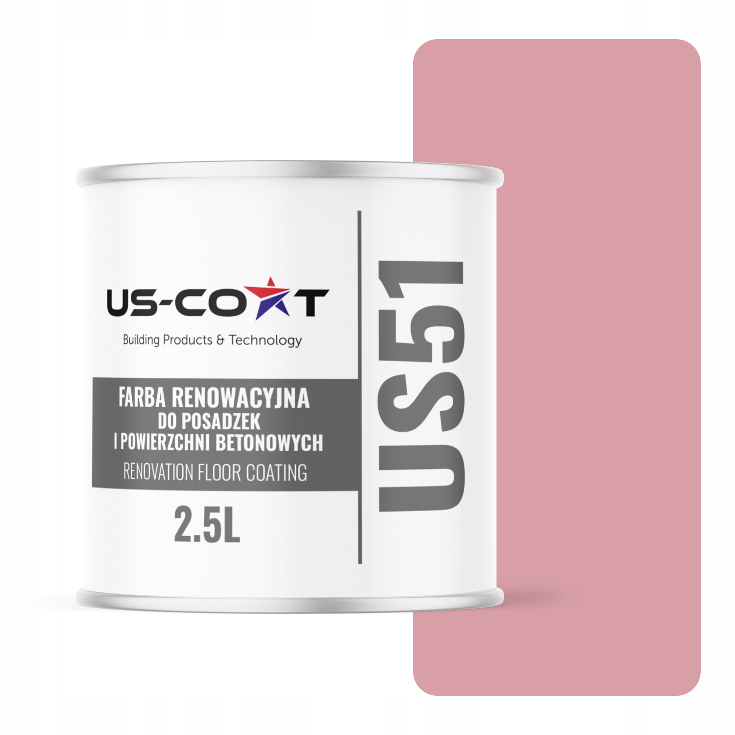 Farba Na Renováciu Betónových Podláh Garáže Ružová Svetlá RAL3015 Polomatná 2,5 L