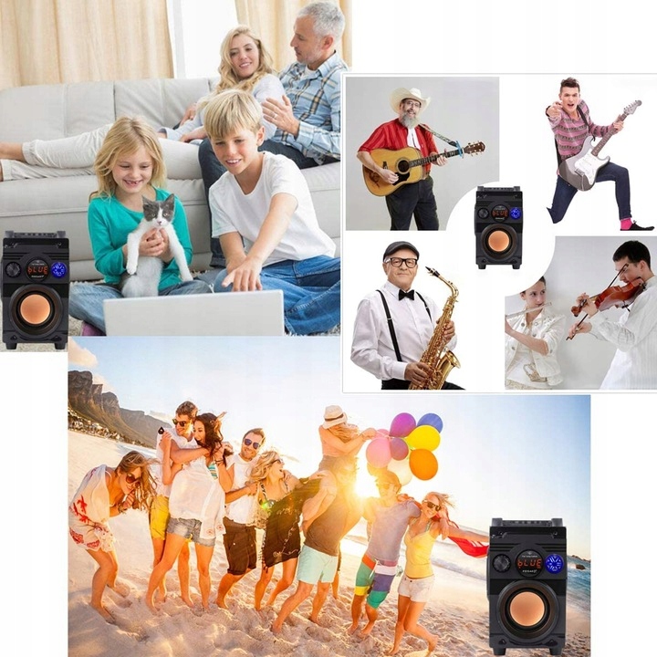 PRZENOŚNY GŁOŚNIK BLUETOOTH Feegar 4000mah RADIO Kod producenta 5904610880180