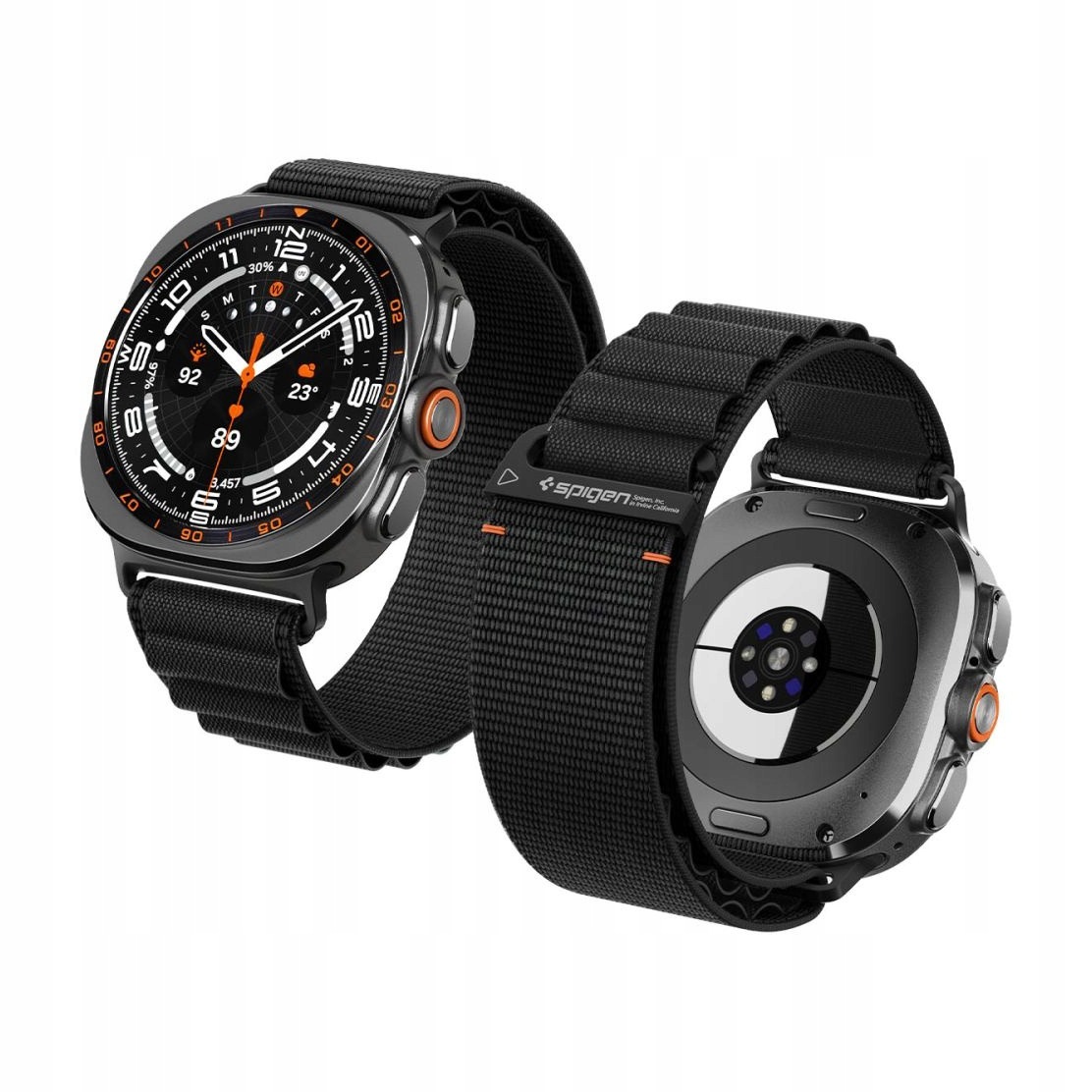 Pasek do Samsung Watch Ultra 1 2 (47 mm) Spigen WBF1 czarny