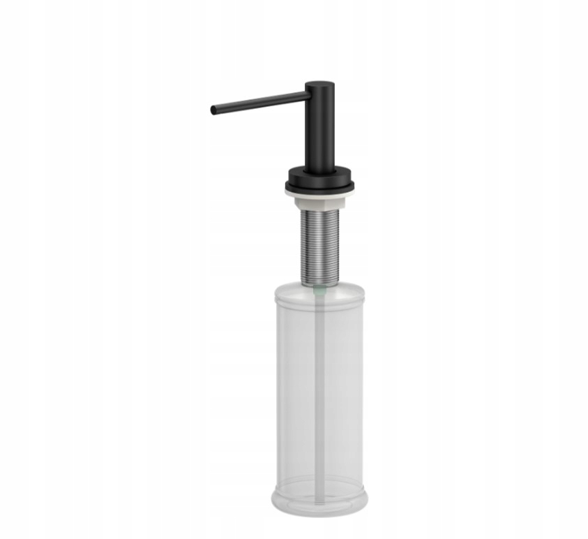 Quadron Judy Dávkovač kovový do dřezu 500ml 360° Černá Matná