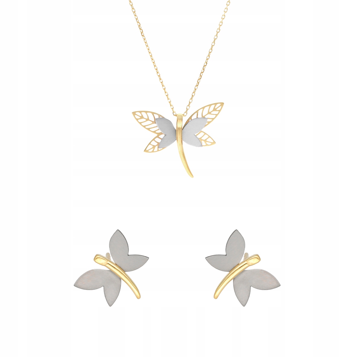 Sada stříbrných vážek s titanem, stříbro