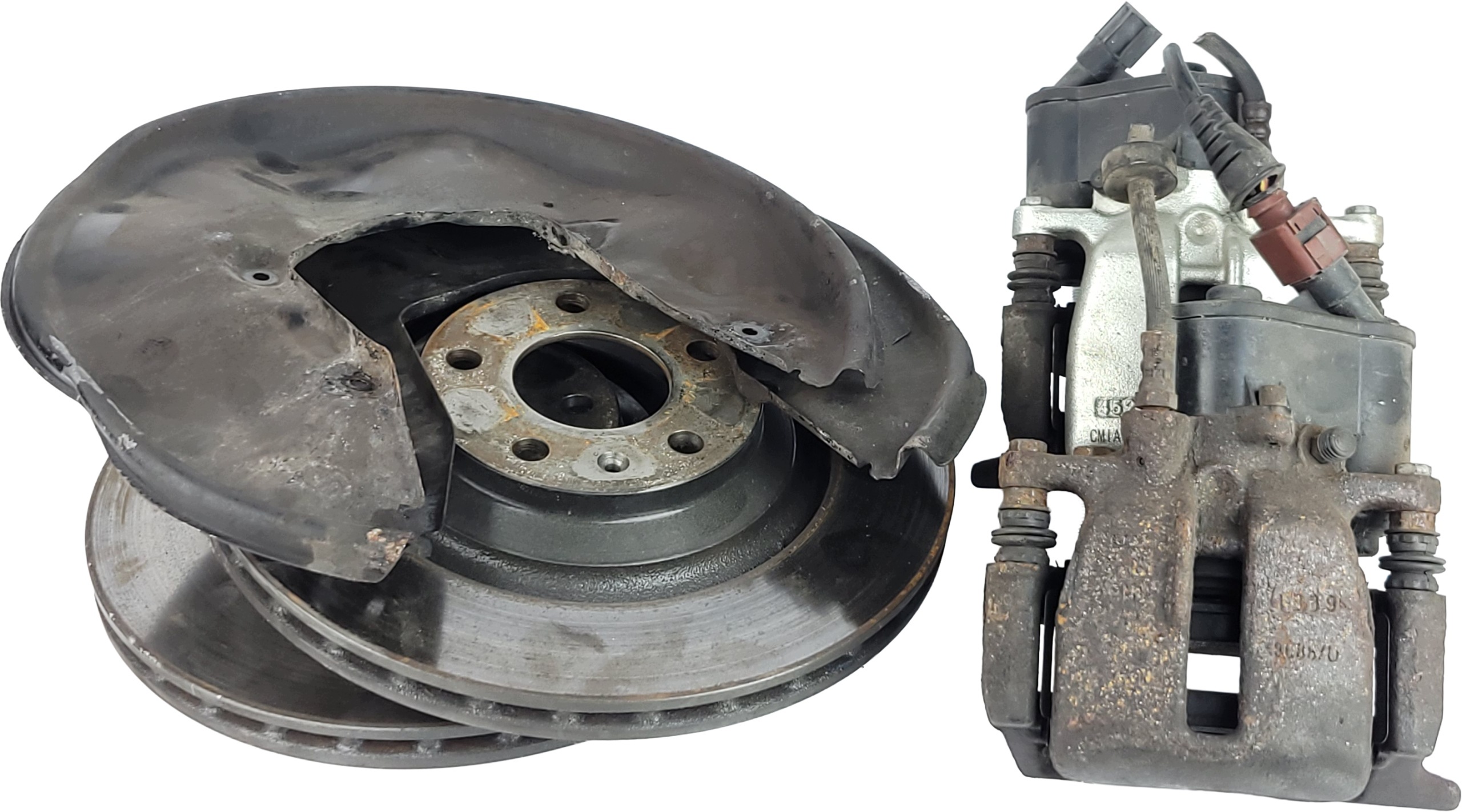 AUDI A6 C6 LIFT calipers TYLE rear part KOMPLET left right discs plates 330 MM