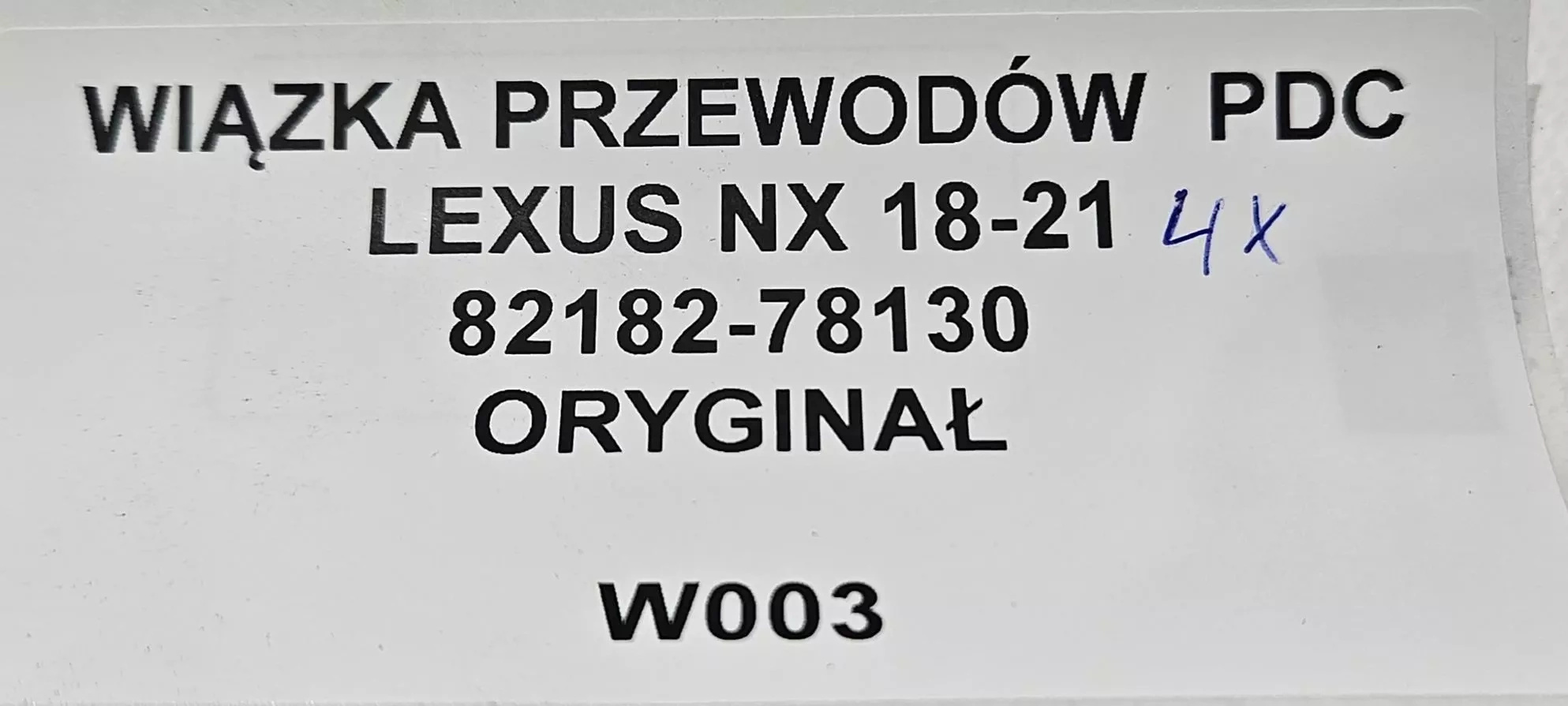 bundle CZUJNIKOW PDC 4 X PDC LEXUS NX 2018-21