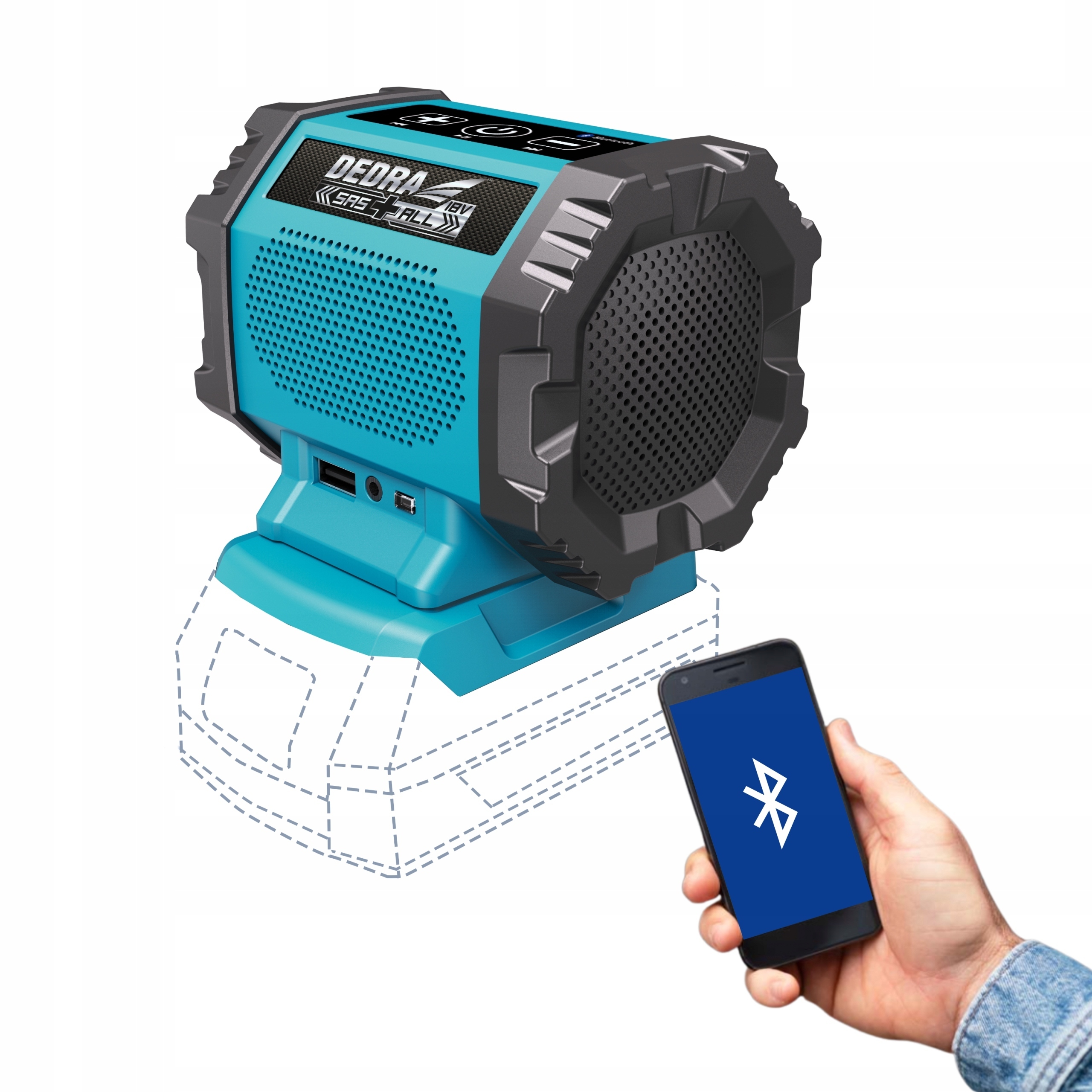Głośnik Bluetooth Akumulatorowy 18V DEDRA DED7004