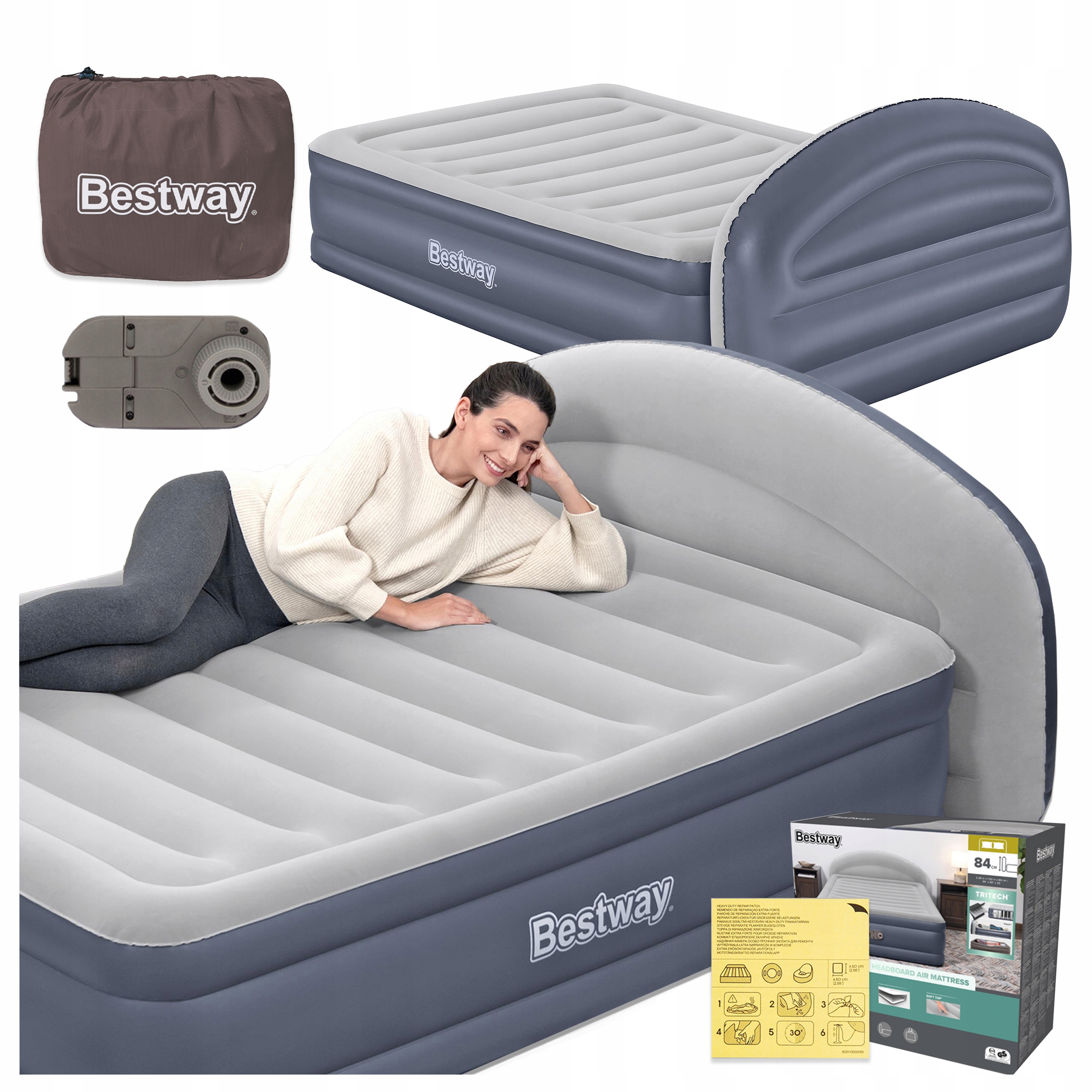 Matrace Dvoulůžková 152x229x84 s elektrickou pumpou Bestway 671BD