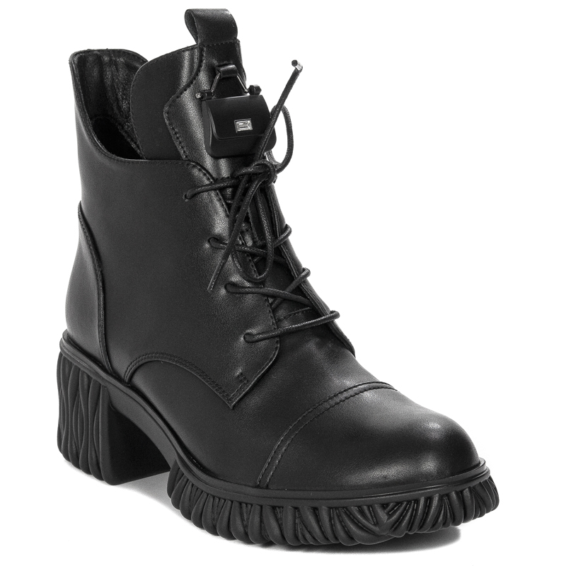 Botki Artiker 51C0546 skórzane ocieplane Blk r.40