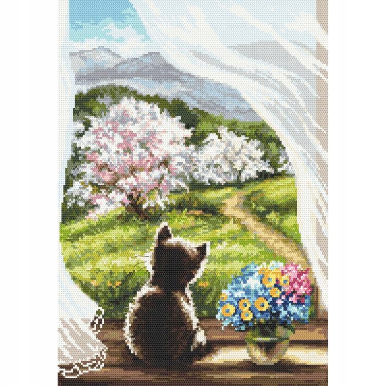 Vyšívací sada Rozmrzlé kotě