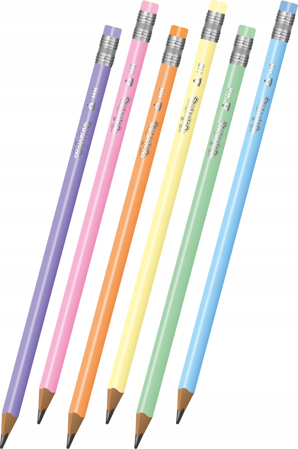 Zestaw 6 pastelowych ołówków HB Colorino Kod producenta 5907620180844