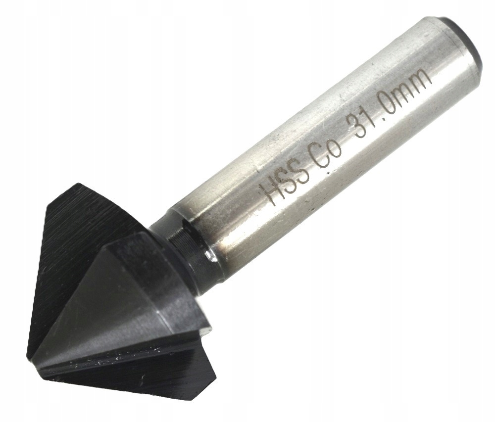 Pogłębiacz Fazownik Stożkowy HSS-Co M35 Fi 31x71 3-OSTRZOWY Z3 90° Tialn