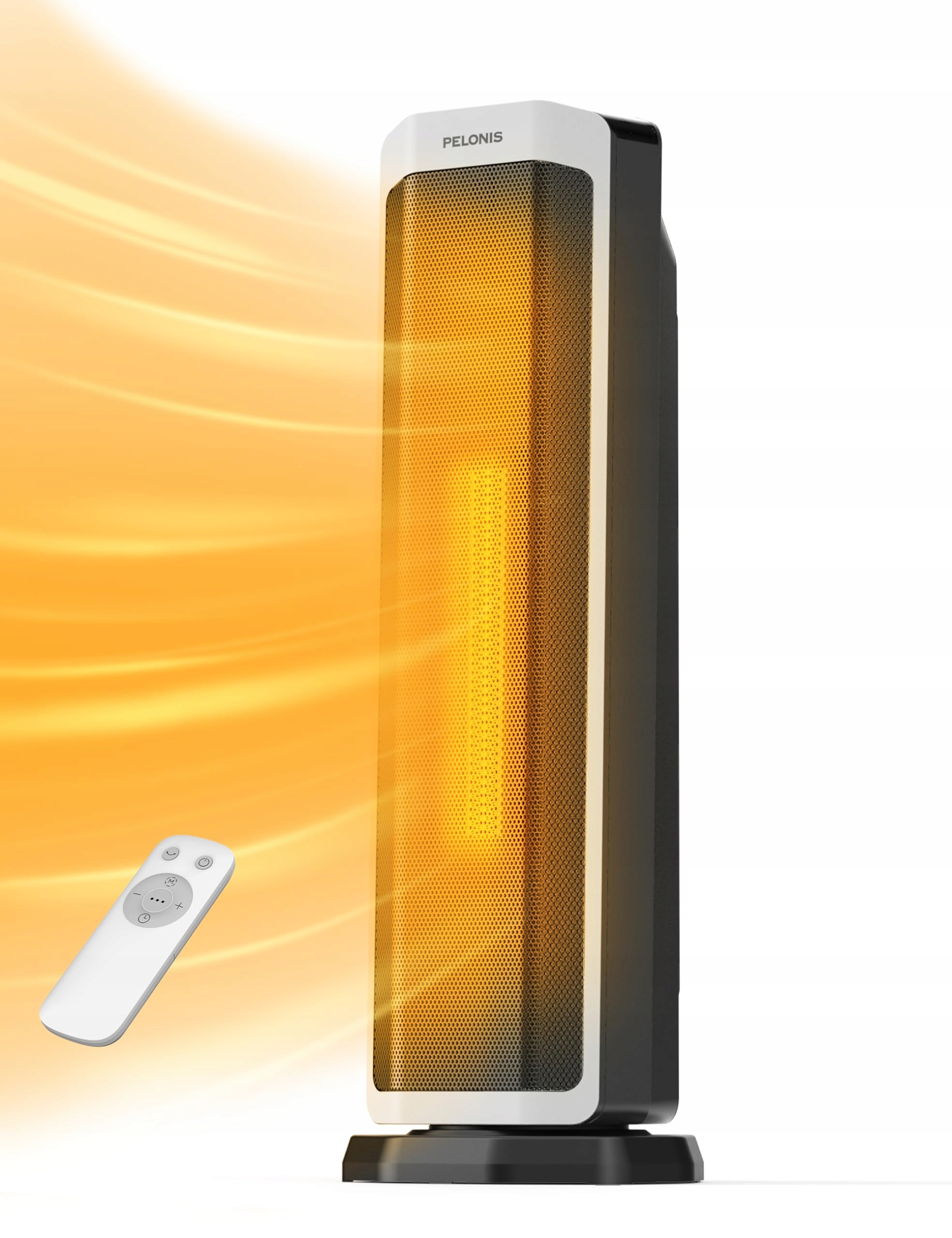 Pelonis Elektrický topný ventilátor 2000 W s dálkovým ovládáním