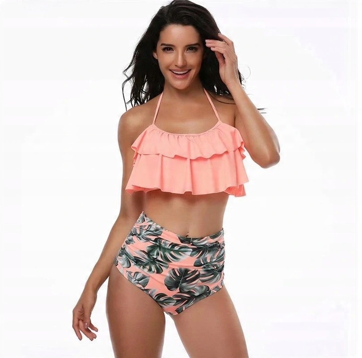 

Bikini Strój Kąpielowy Wysoki Stan Push Up Boho XL