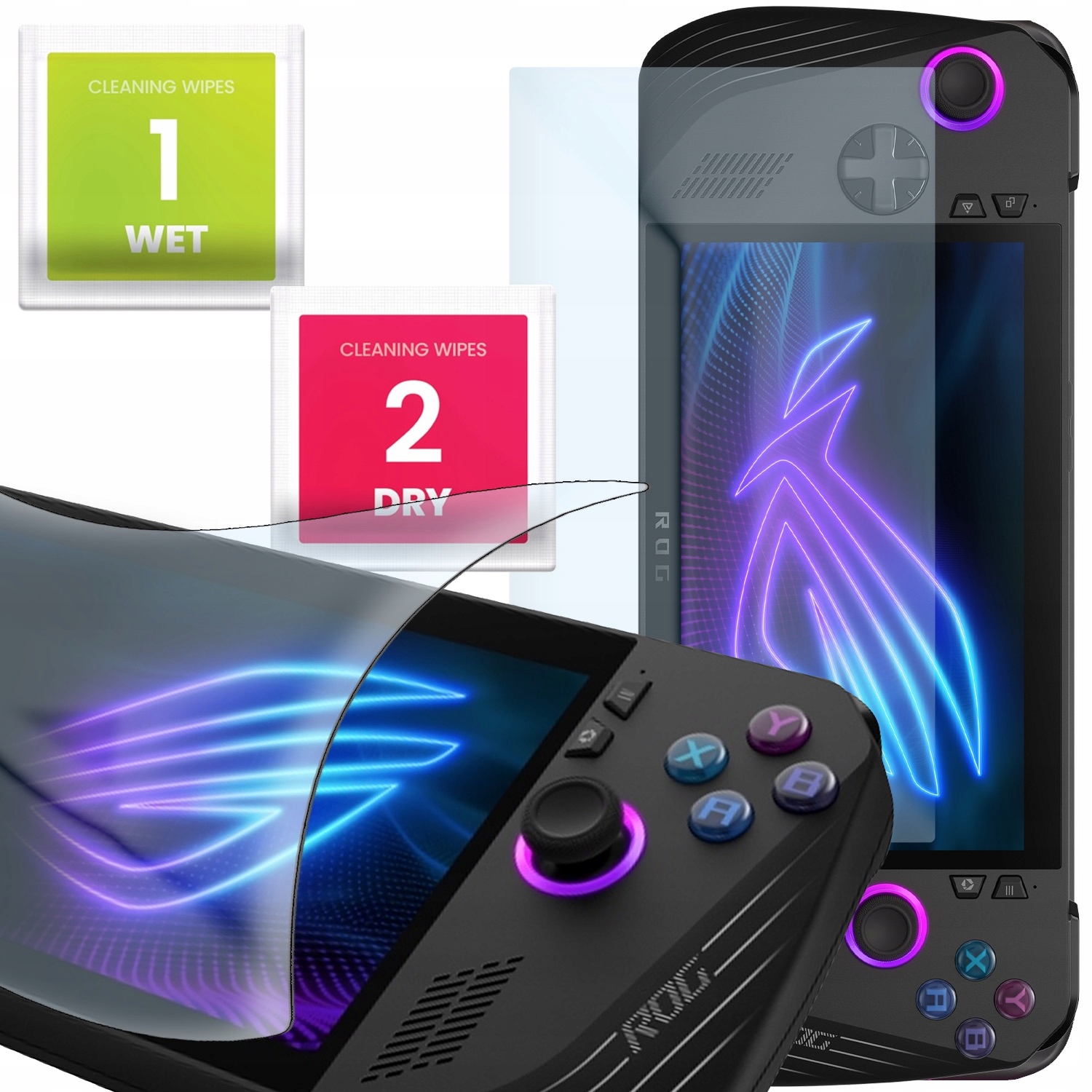 Szkło Hybrydowe Do ASUS ROG Ally X (Ochronne, Szybka, Na Ekran, Szkiełko)