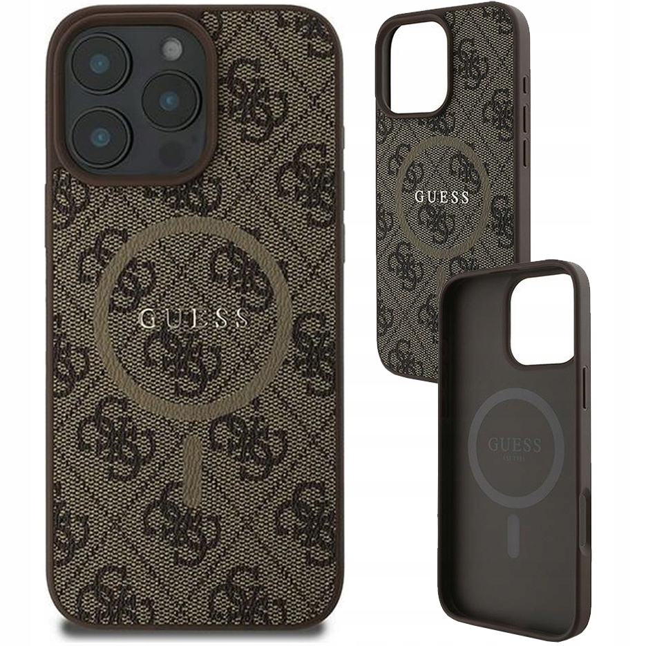 Pouzdro Guess pro iPhone 16 Pro, pevné kryt, módní pouzdro, zadní kryt pro MagSafe