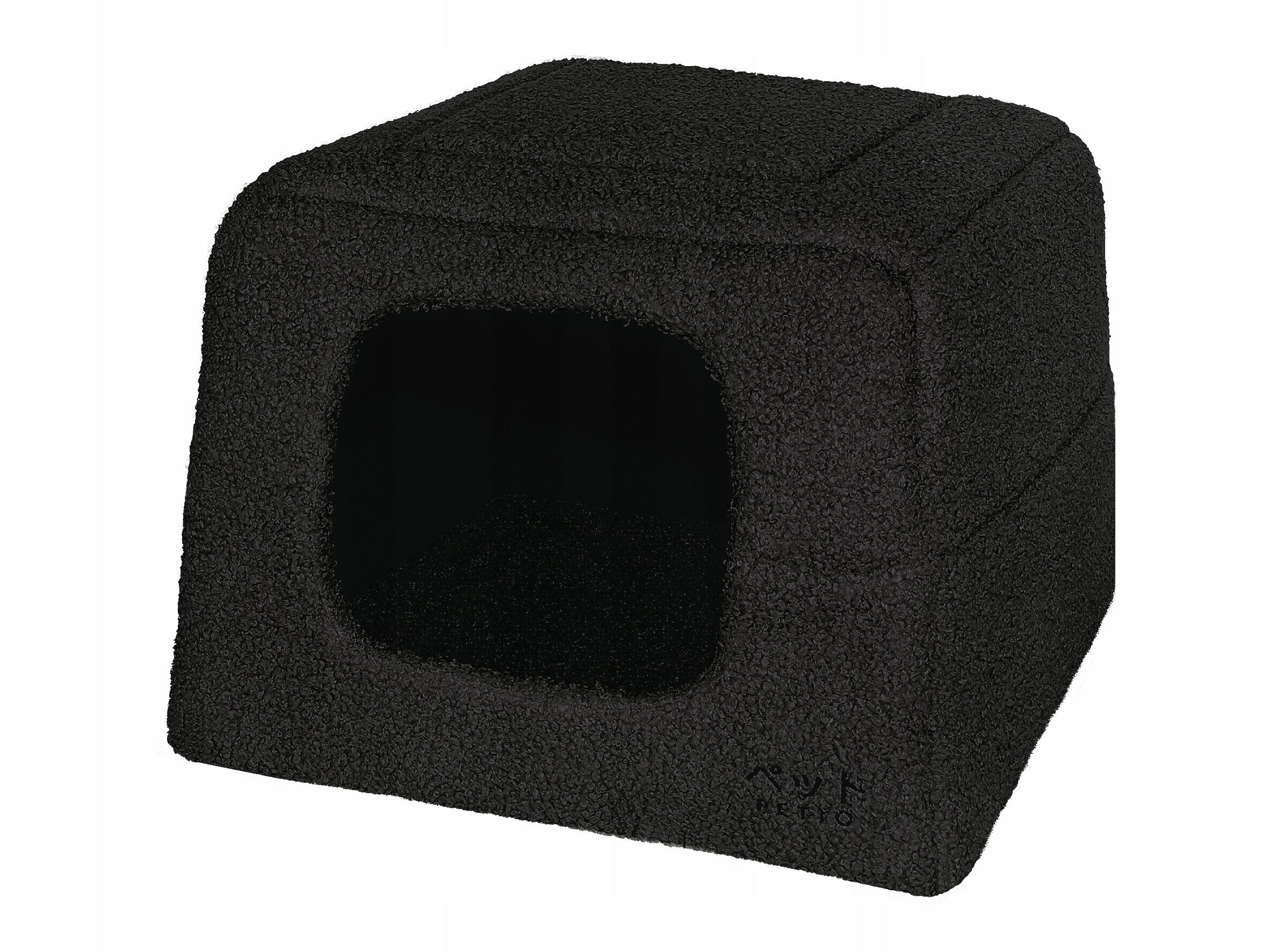 Levně Petto Domeček pelíšek 2v1 Uchi Cozy Černý