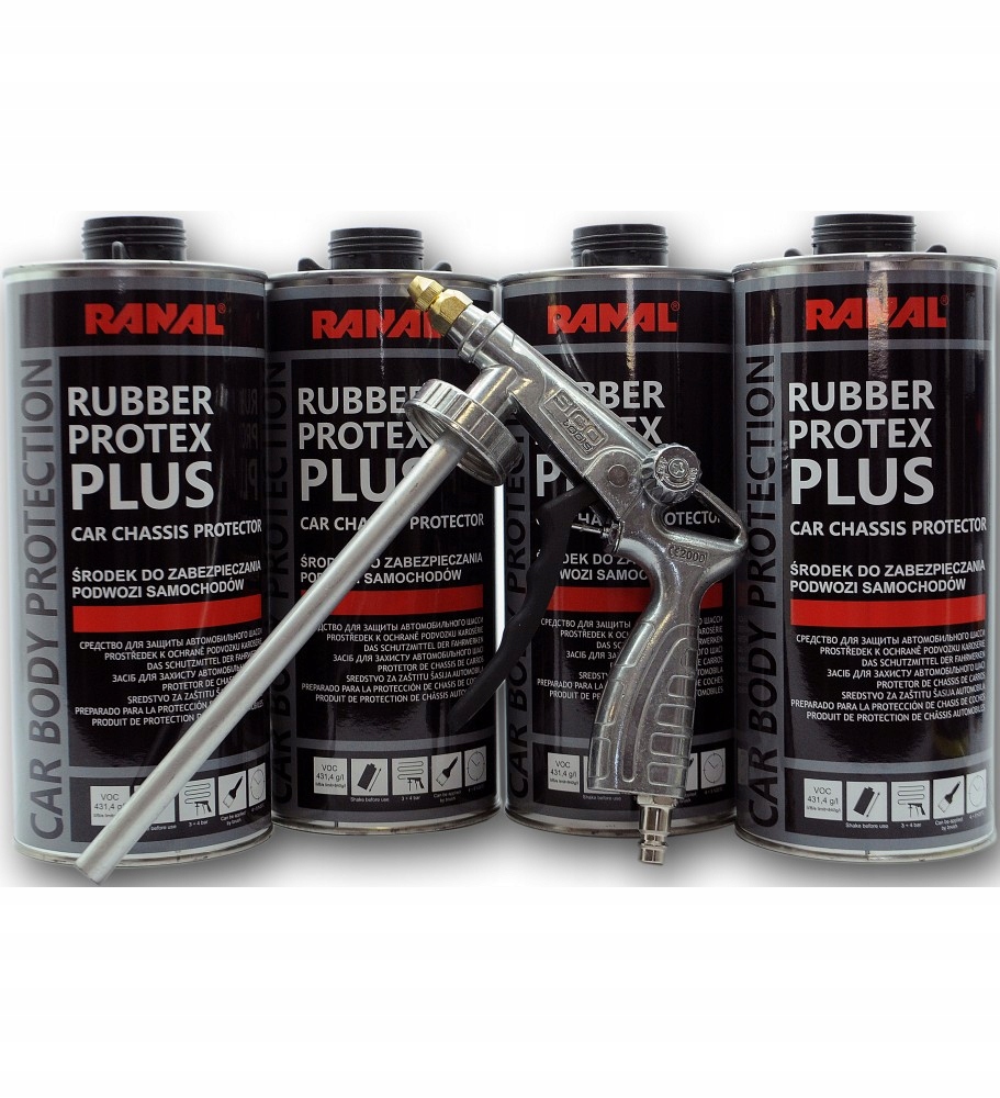 KONSERWACJA PODWOZIA RANAL 4 x 1L PISTOLET