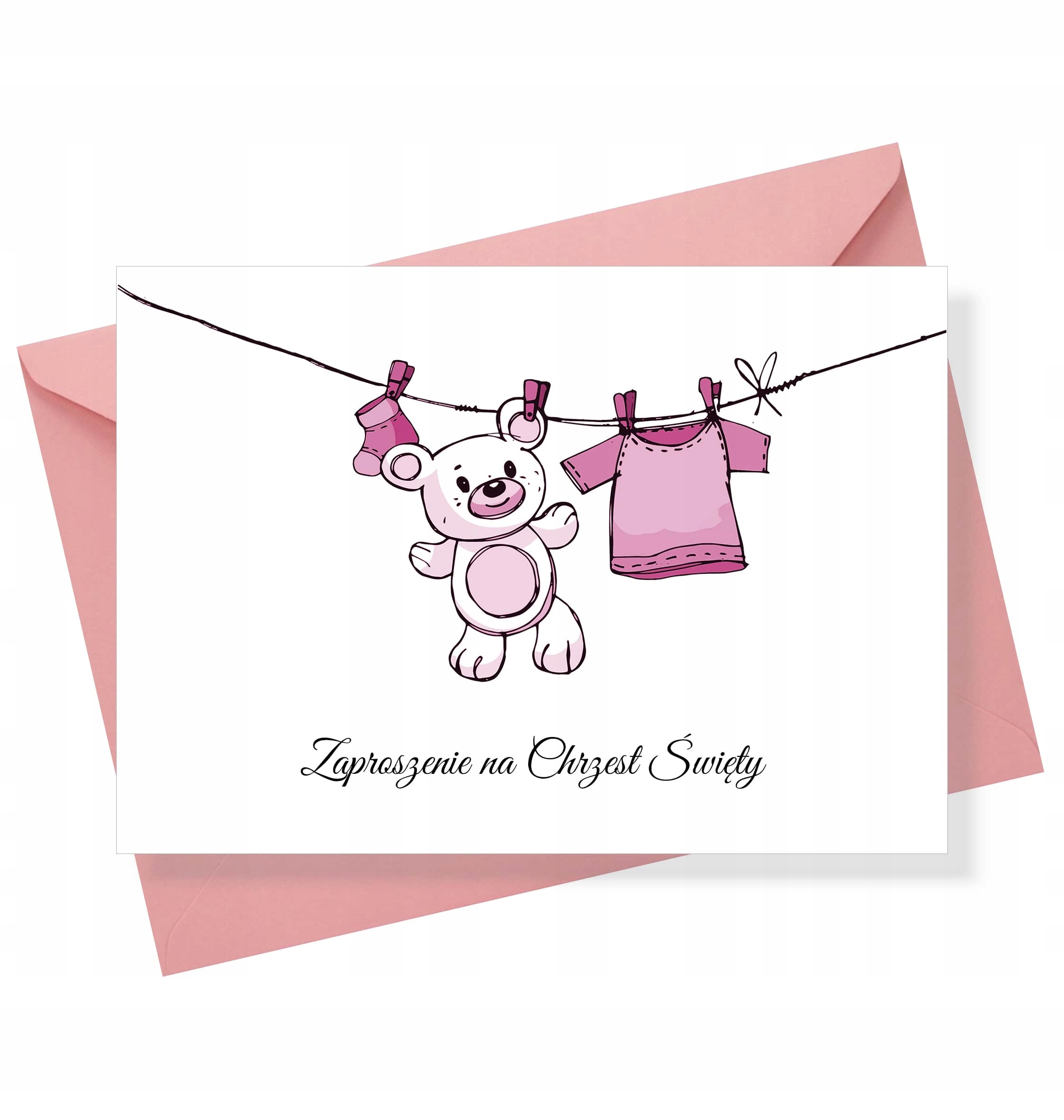 Zaproszenia na chrzest CIUSZKI Baby Shower