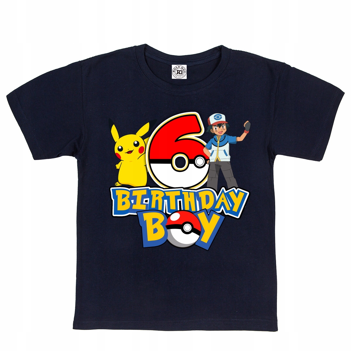 

Dziecięca Koszulka Na 6 Urodziny Pikachu Pokemon