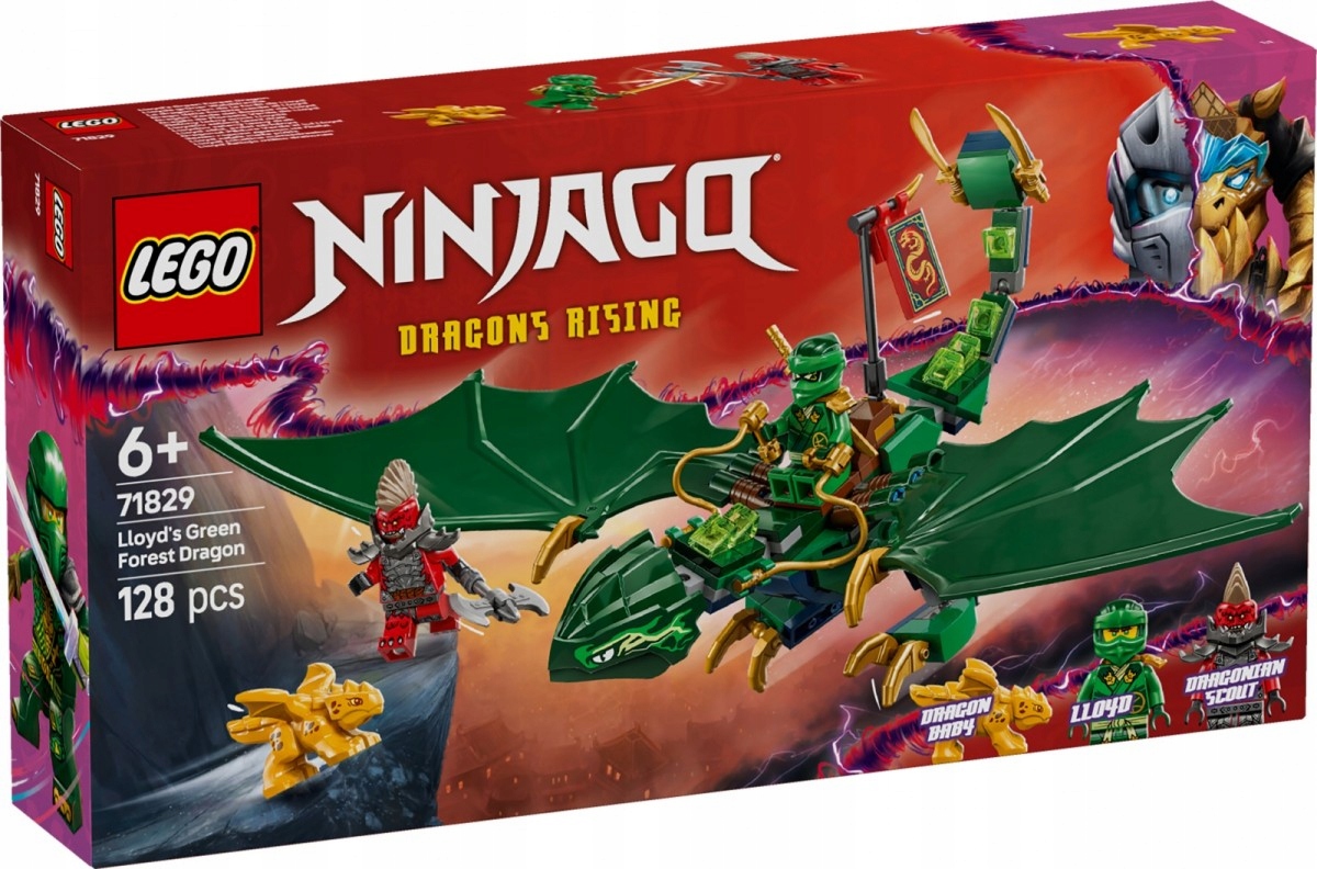 Lego Stavebnice Ninjago 71829 Zelený lesní drak Lloyda