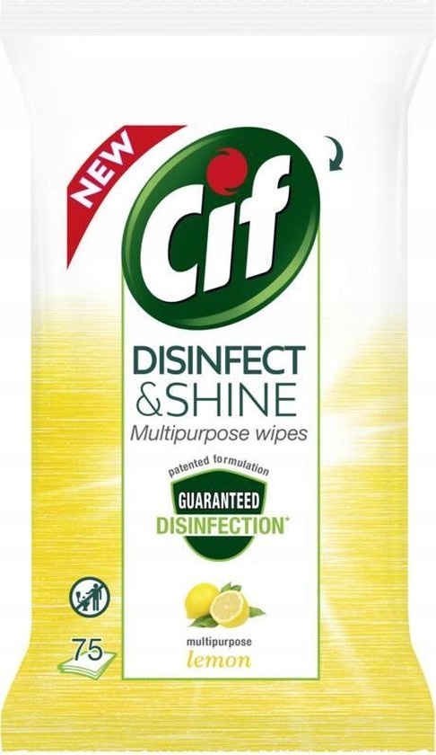 

Cif Lemon Dezynfekujące Chusteczki 75SZT