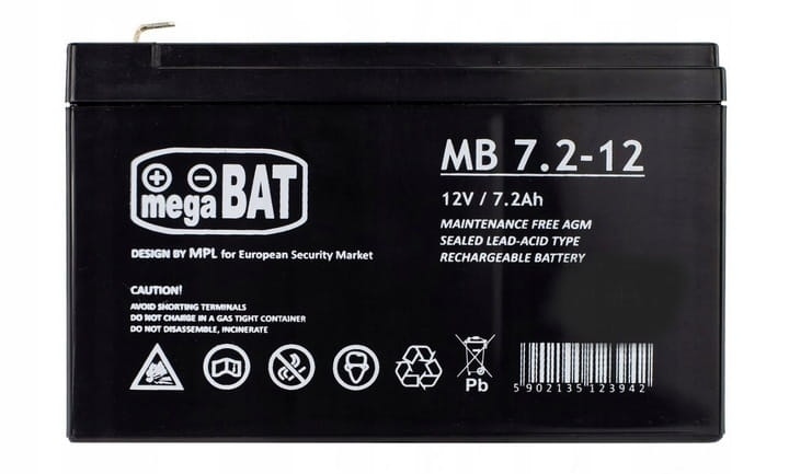 Akumulátor Agm Mb 12V 7,2Ah