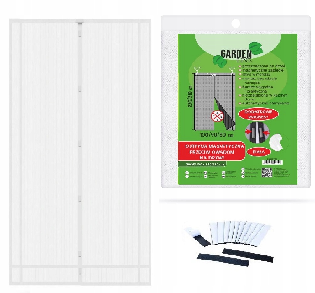

Moskitiera Magnetyczna Drzwi 80/90/100 x 210/220cm