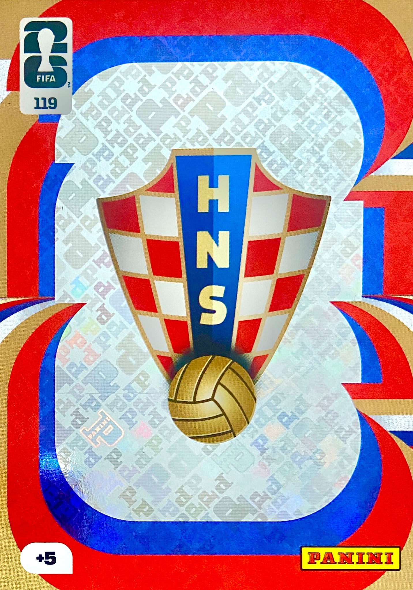 Fifa World Cup 2026 karta piłkarska Herb Team Crest Logo 119 Chorwacja