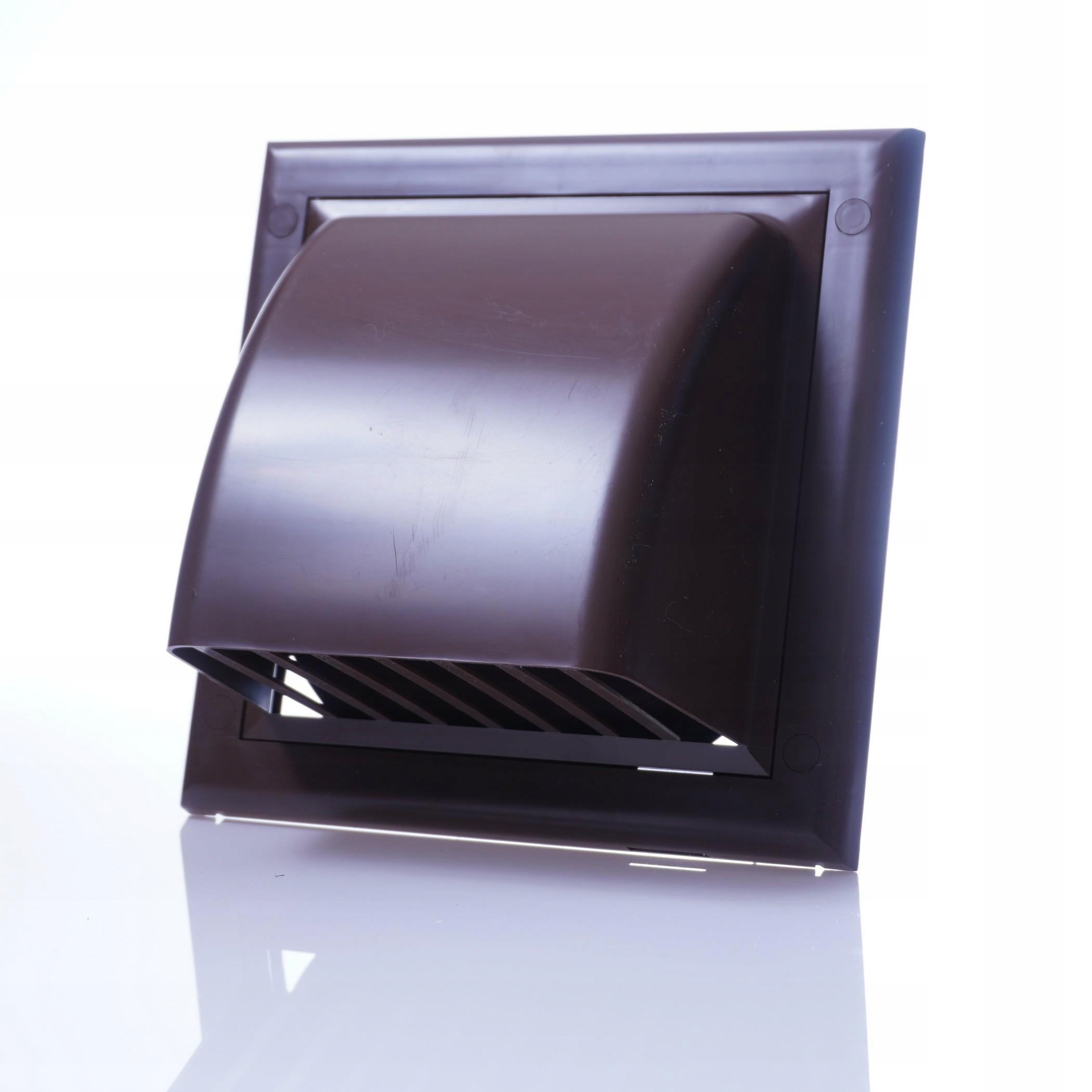 

Wylot Ścienny, Osłona Wywiewna Kanału fi100 Brąz