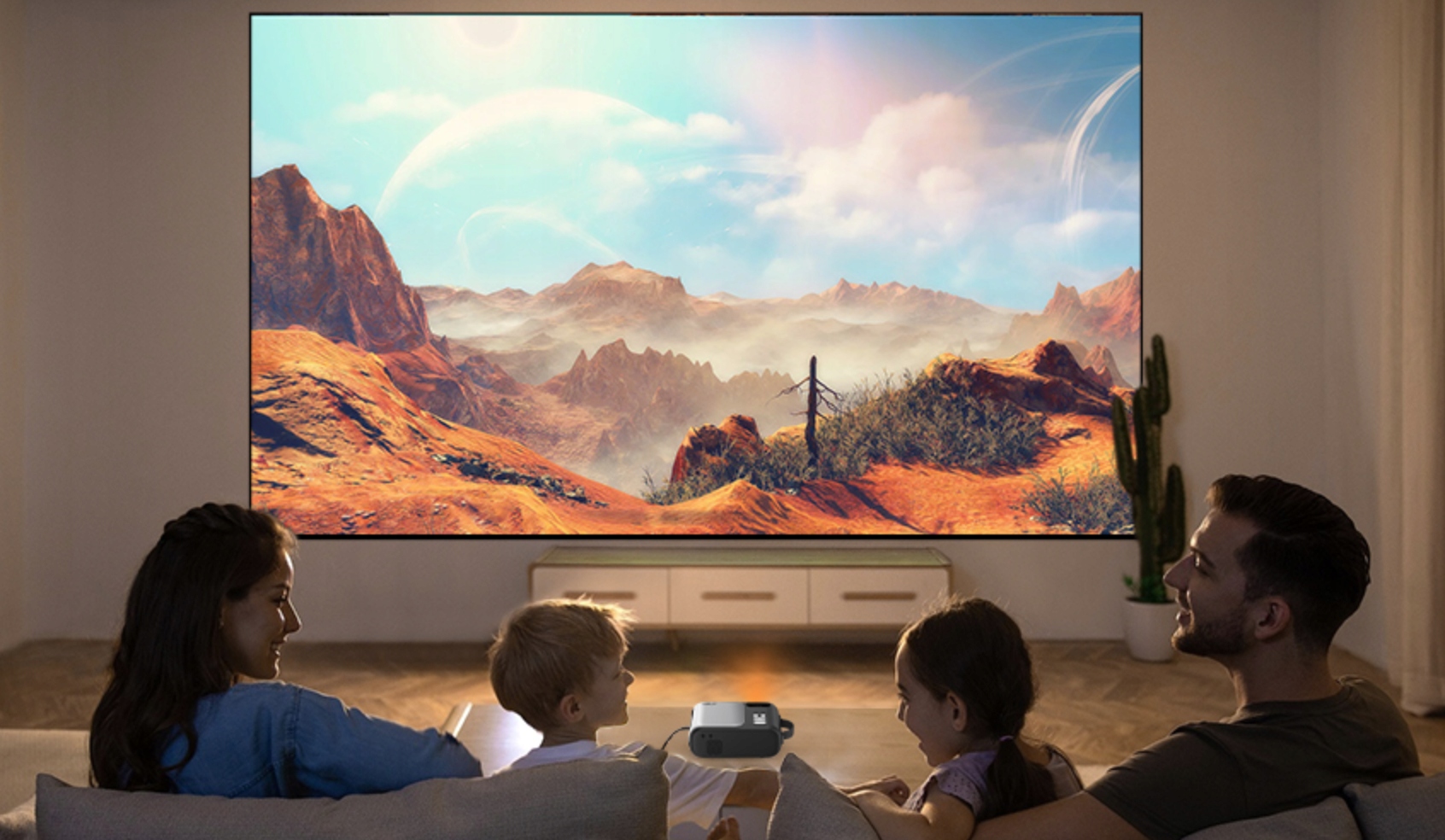 PRZENOŚNY RZUTNIK MINI PROJEKTOR LED FULL HD POWERBANK 1800lm DRMZ S10 Żywotność lampy w trybie normalnym 30000 h