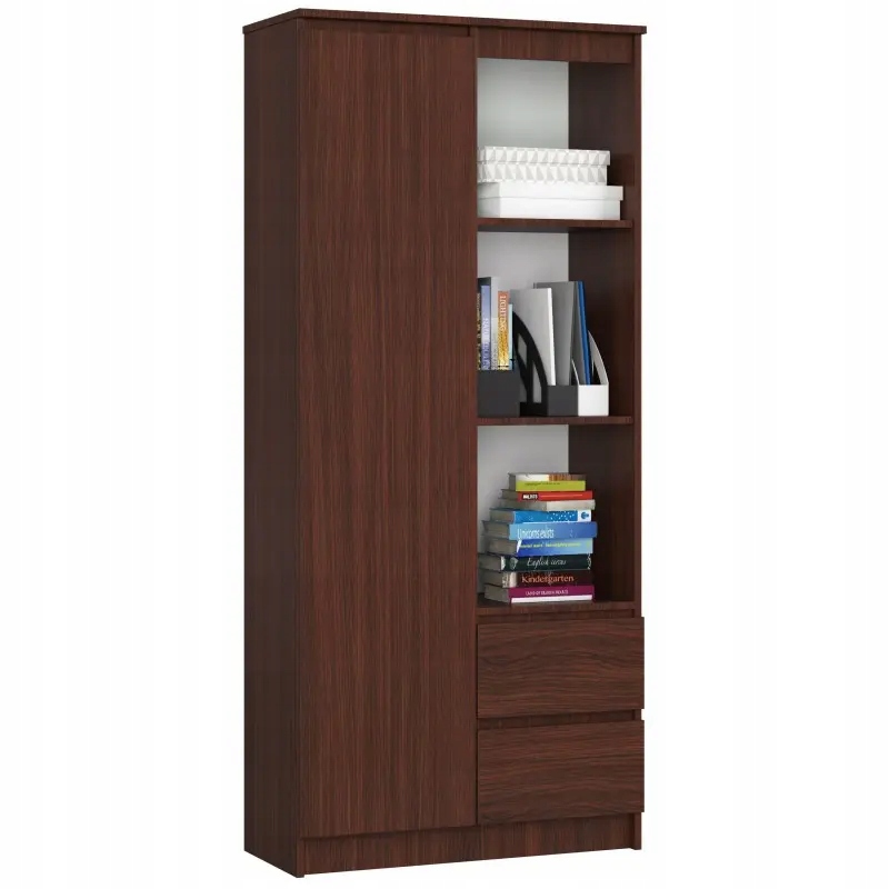 

Duży regał do pokoju dziecięcego wenge 80 cm
